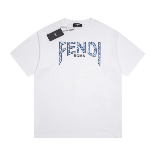 Fendi Luxury Brand Women Mens Short Sleeve T-Shirt   