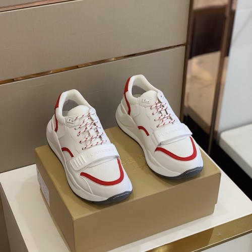 Burberry Men Shoes Fashion Sneakers Luxury Brand Vintage Cotton Sneaker with Original Box