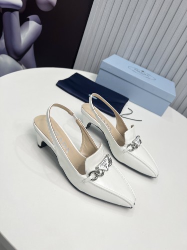 Prada Womens Shoes Sandals Casual Luxury Brand Pumps 4.5cm Heel with Original Box Whatsapp 