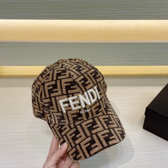 Fendi Men Womens Hat Luxury Brand Design Fendi Baseball Cap with Original Box  