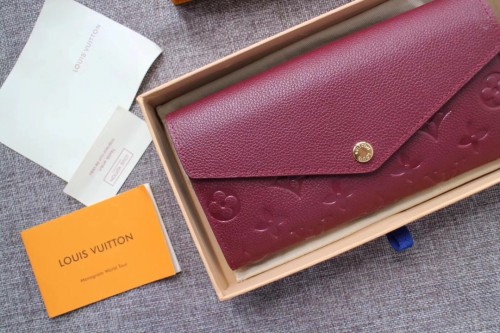 Louis Vuitton Mens Womens Wallets Purse Luxury Brand Designer SARAH WALLET M61182 with Original Box