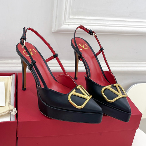 Valentino Garavani Women Fashion Shoes Pumps Luxury Brand Vlogo Signature Calfskin with Original Box 11cm Heel Whatsapp 
