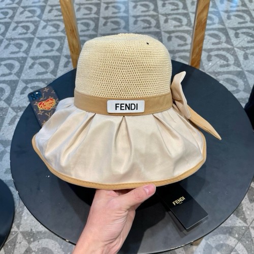 Fendi Womens Bucket Hat Luxury Brand Design Fendi Cap with Original Box  