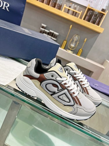 Dior Mens Shoes Sneakers Luxury Brand B30 SNEAKER Mesh and Technical Fabric with Original Box 3SN279ZRA_H840
