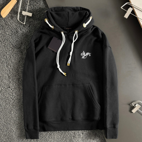 Louis Vuitton Womens Mens Long Sleeve Sweatshirt Luxury Brand Mens Sweatshirts Cotton Jersey Hoodie 1AFR32   