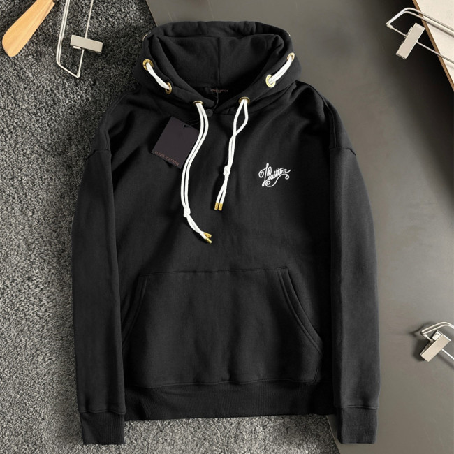 Louis Vuitton Womens Mens Long Sleeve Sweatshirt Luxury Brand Mens Sweatshirts Cotton Jersey Hoodie 1AFR32   