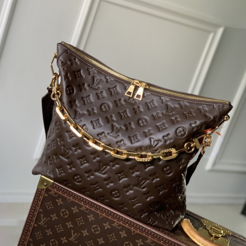 Louis Vuitton Womens Bags Messenger Shoulder Bags Luxury Brand Coussin Hobo MM M12072 with Original Box