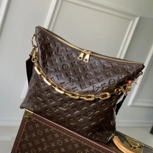 Louis Vuitton Womens Bags Messenger Shoulder Bags Luxury Brand Coussin Hobo MM M12072 with Original Box
