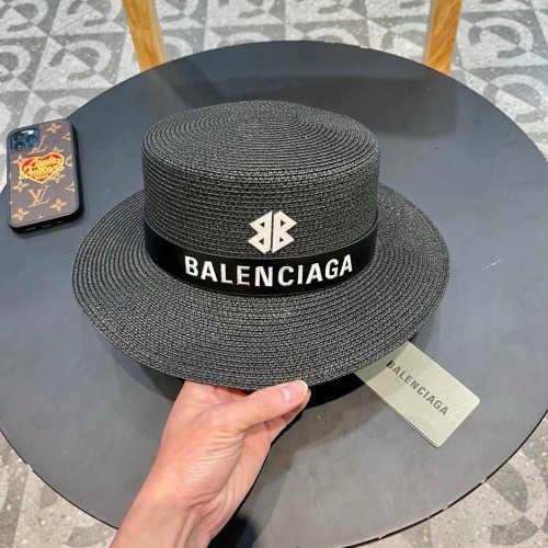 Balenciaga Womens Hats Luxury Brand Design Balenciaga Straw Hat with Original Box  