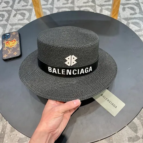 Balenciaga Womens Hats Luxury Brand Design Balenciaga Straw Hat with Original Box  