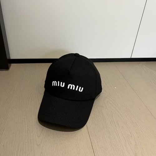 Miumiu Womens Mens Cap Baseball Hat Luxury Brand with Original Box  