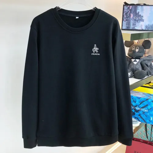 Prada Women Mens Long Sleeve T Shirts Sweatshirt Hoodies Luxury Brand Mens Sweatshirt