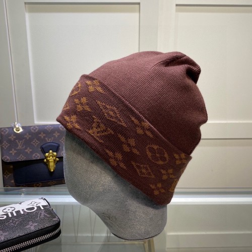 Louis Vuitton Womens Mens Cap Knit Hat Luxury Brand with Original Box  