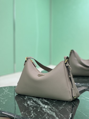 Prada Mens Womens Unisex Shoulder Bags Luxury Brand Prada Aimée large leather shoulder bag with Original Box  