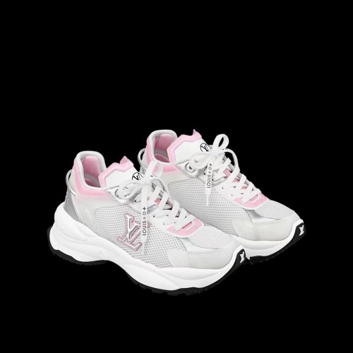 Louis Vuitton Womens Shoes Sneakers Lace-Up Luxury Brand Fashion LV Run 55 Sneaker with Original Box 1ACGOQ  