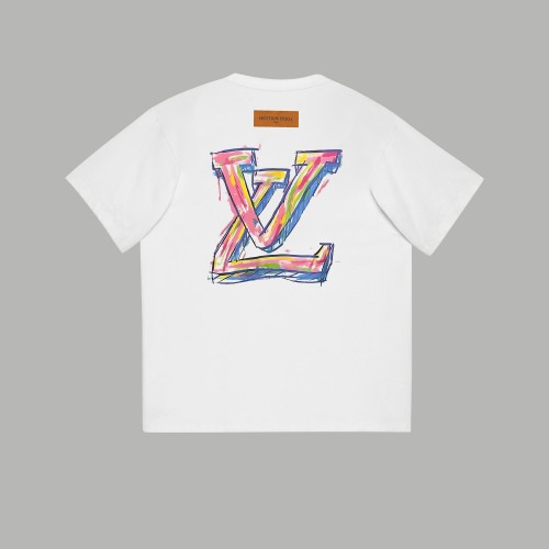 Louis Vuitton Luxury Brand Men Womens Short Sleeve T-Shirt   