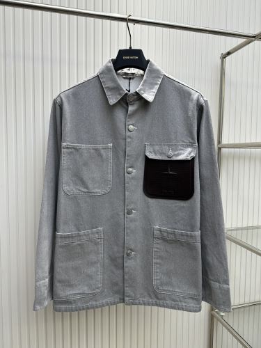 Dior x Stone Island Men Womens Coat Jackets Luxury Brand Mens Denim Jacket Top Quality   
