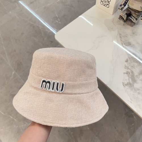 Miumiu Men Womens Cap Bucket Hat Luxury Brand with Original Box  