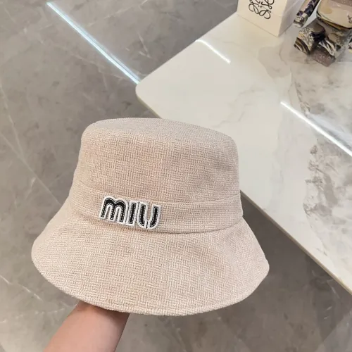 Miumiu Men Womens Cap Bucket Hat Luxury Brand with Original Box  