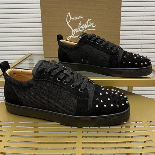 Christian Louboutin Mens Shoes Sneakers Luxury Brand Red Bottom Design Sports Footwears with Original Box