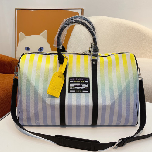 Louis Vuitton Womens and Mens Unisex Bags Luxury Brand LV Keepall Bandoulière 45 Fashion Design Travel Bag