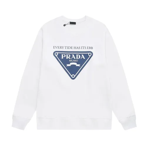 Prada Women Mens Long Sleeve T Shirts Sweatshirt Luxury Brand Mens Sweatshirts   
