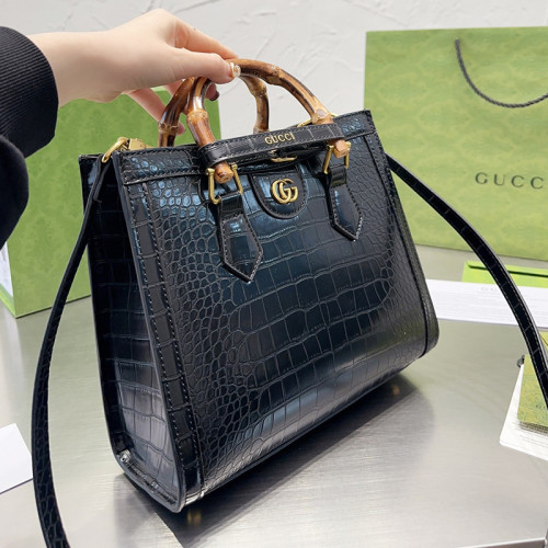 Gucci Womens Bags Shoulder Handbag Luxury Brand Gucci Diana mini tote bag in leather 702732 U3ZDT 5479