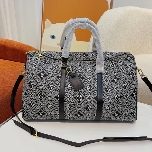 Louis Vuitton Womens and Mens Unisex Bags Luxury Brand LV Keepall Bandoulière 45 Fashion Design Travel Bag