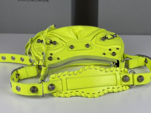 Balenciaga Le Cagole Womens Bags Luxury Brand WOMEN'S LE CAGOLE XS SHOULDER BAG IN GREEN