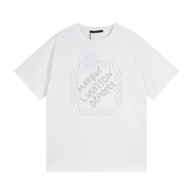 Louis Vuitton Luxury Brand Men Womens Short Sleeve T-Shirt   