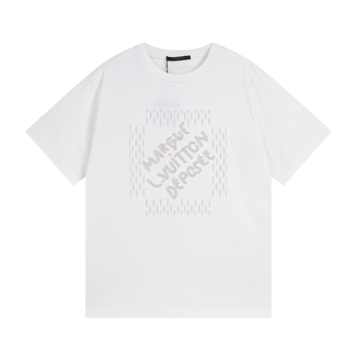 Louis Vuitton Luxury Brand Men Womens Short Sleeve T-Shirt   