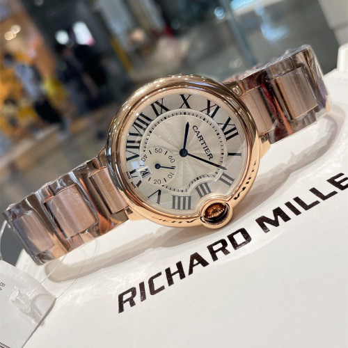 Cartier Womens Watch Luxury Brand Design Fashion Type with Original Box