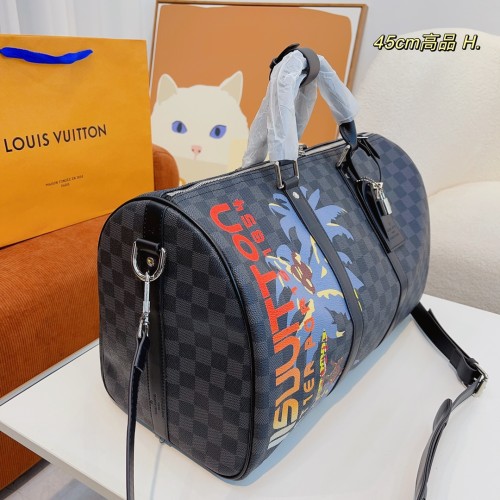 Louis Vuitton Womens and Mens Unisex Bags Luxury Brand LV Keepall Bandoulière 45 Fashion Design Travel Bag