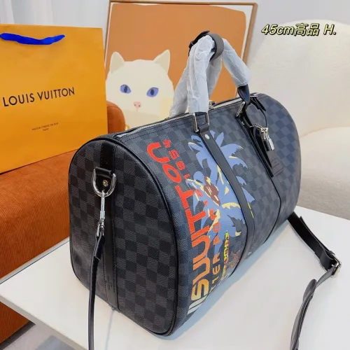 Louis Vuitton Womens and Mens Unisex Bags Luxury Brand LV Keepall Bandoulière 45 Fashion Design Travel Bag