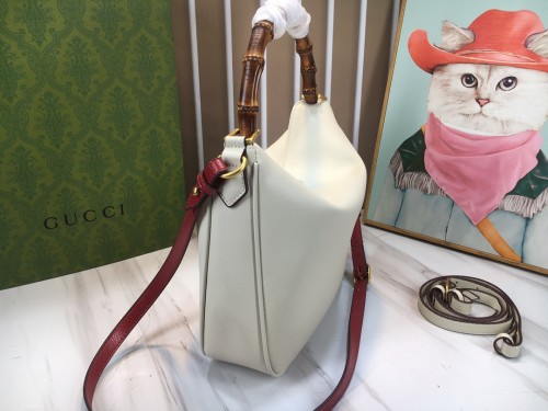 Gucci Womens Bags Shoulder Handbags Luxury Brand Gucci Diana medium shoulder bag in white leather  