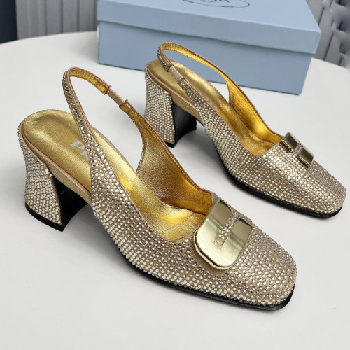 Prada Womens Shoes Sandals Casual Luxury Brand Pumps 8.5cm Heel with Original Box Whatsapp 