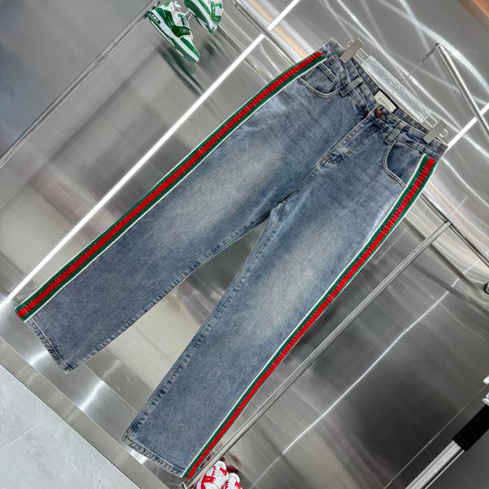 Gucci Luxury Brand Women Mens Jeans Pant Top Quality   