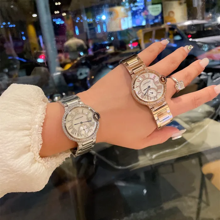 Cartier Womens Watch Luxury Brand Design Fashion Type with Original Box