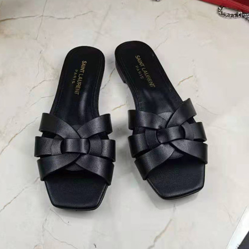 Yves Saint Laurent YSL Women Shoes Sandals Slippers Luxury Brand Genuine Leather Sole Womens Slippers with Original Box whatsapp 