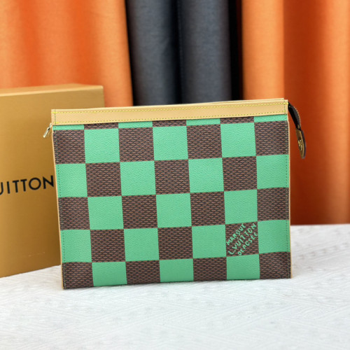 Louis Vuitton Mens Womens Bags Clutch Luxury Brand Fashion Type POCHETTE VOYAGE MM M80803 with Original Box  