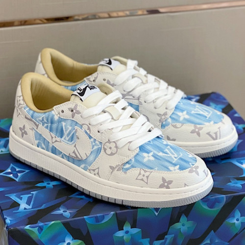 Louis Vuitton NIKE Men Shoes Fashion Sneakers Design Luxury Brand LVXNIKE Air Jordan Sneakers with Original Box