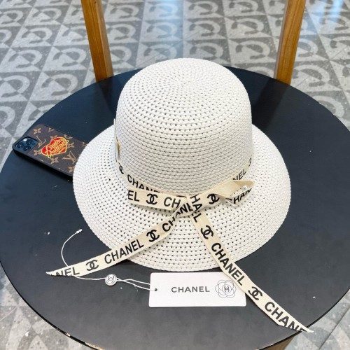 Chanel Womens Hats Luxury Brand Straw Hat Bucket Hat with Original Box  