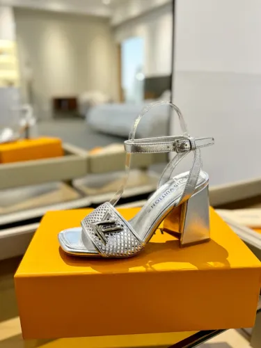 Louis Vuitton Womens Shoes Sandals High Heel 8cm Luxury Brand with Original Box  