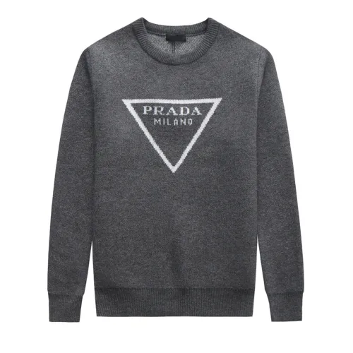 Prada Men Womens Sweater Luxury Brand Mens Knitwear Top Quality   