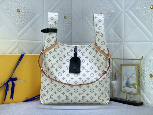 Louis Vuitton Womens Bags Shoulder Bag Luxury Brand Atlantis GM Monogram Canvas with Original Box  