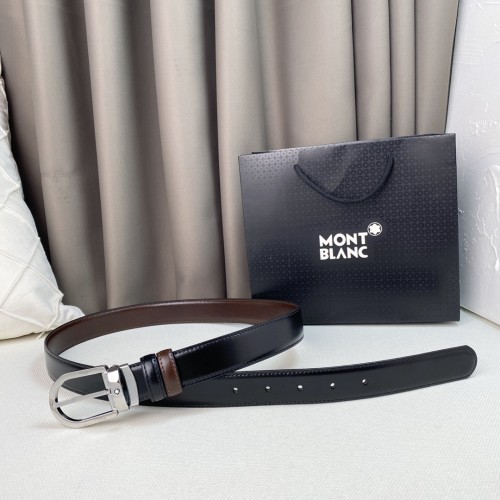 Montblanc Mens Leather Belts Luxury Brand Design Fashion Type with Original Box