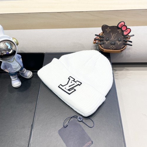 Louis Vuitton Womens Mens Cap Knit Hat Luxury Brand with Original Box  