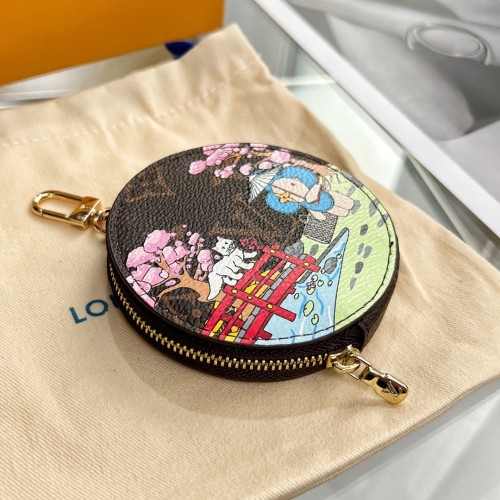 Louis Vuitton Womens Bags Wallets Coin Purse Luxury Brand Louis Vuitton Porto Moneron M80864 Vivienne 2021 Holiday with Original Box