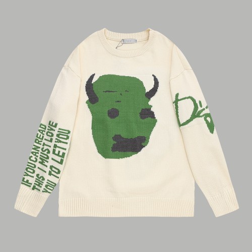 Dior Men Womens Sweater Luxury Brand Mens Knitwear Top Quality   
