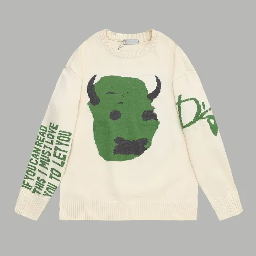 Dior Men Womens Sweater Luxury Brand Mens Knitwear Top Quality   